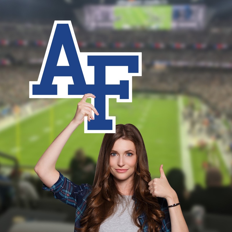 Air Force Falcons Logo – Big Head – Official NCAA – Foam Core Cutout