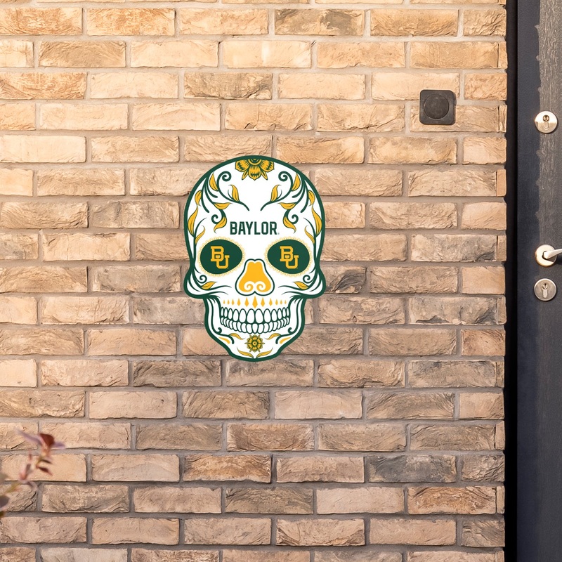 Baylor Bears – Sugar Skull Logo – Outdoor Wall Decals – Official NCAA – Scratch Resistant Alumigraphics Smooth