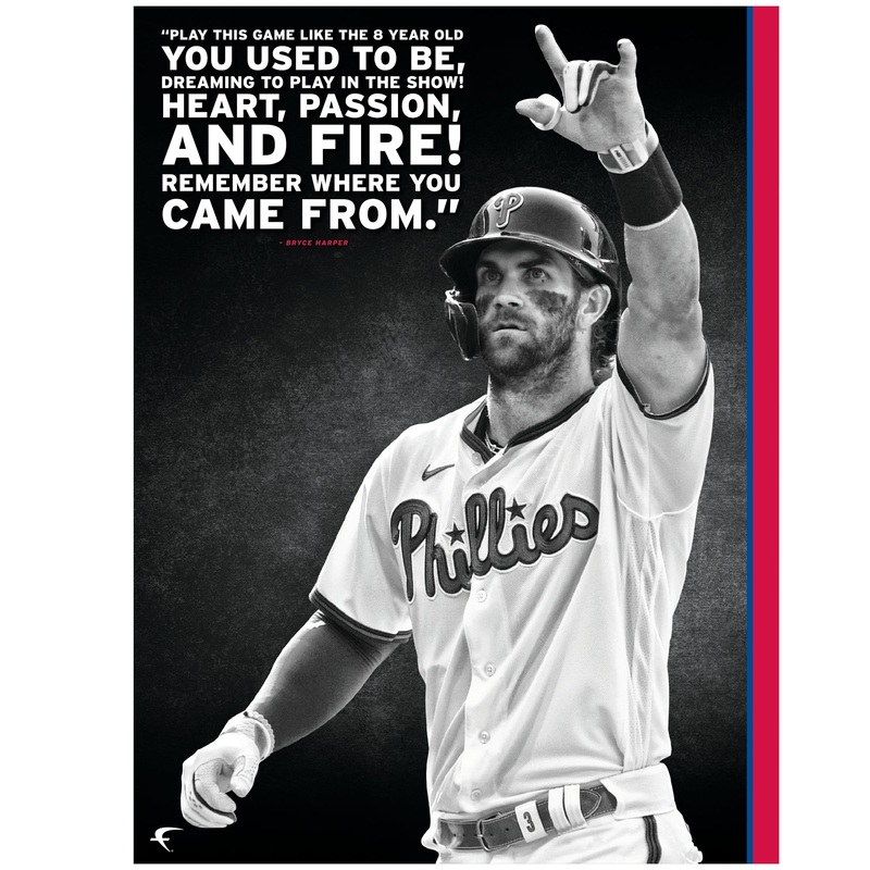 Bryce Harper – Inspirational – Peel & Stick Poster – Official MLB – Philadelphia Phillies – Reusable Vinyl Wall Decal #1