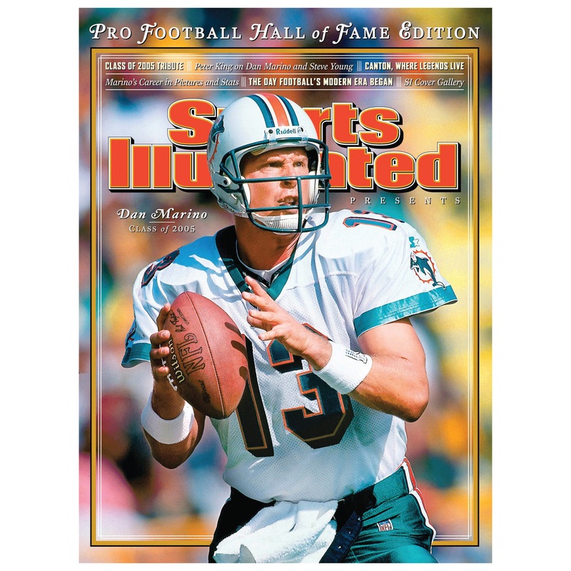 Dan Marino – 2005 Hall of Fame Edition Sports Illustrated Cover – Peel & Stick Poster – Official NFL – Miami Dolphins – Reusable Vinyl Wall Decal