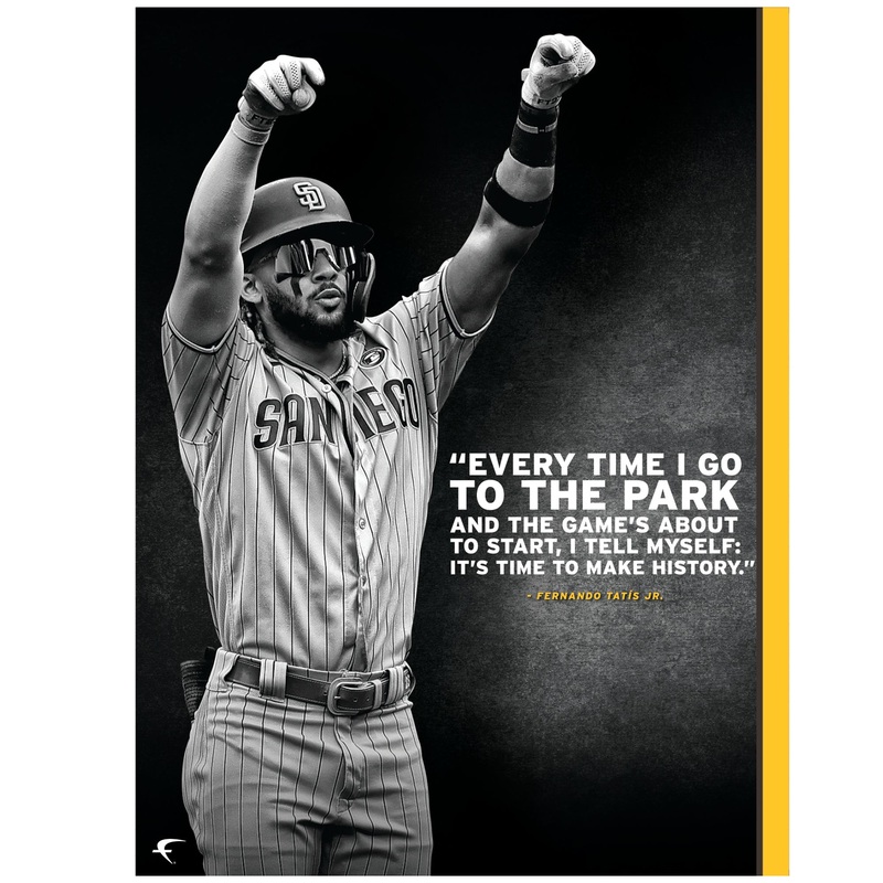 Fernando Tatis Jr. – Inspirational – Peel & Stick Poster – Official MLB – San Diego Padres – Reusable Vinyl Wall Decal