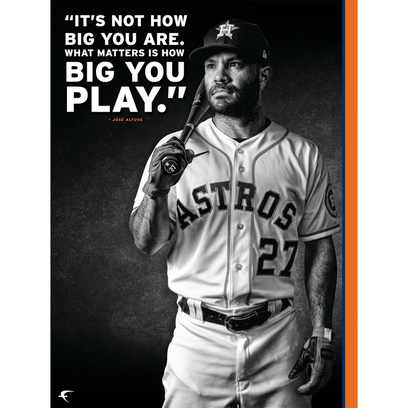 Jos Altuve – Inspirational – Peel & Stick Poster – Official MLB – Houston Astros – Reusable Vinyl Wall Decal