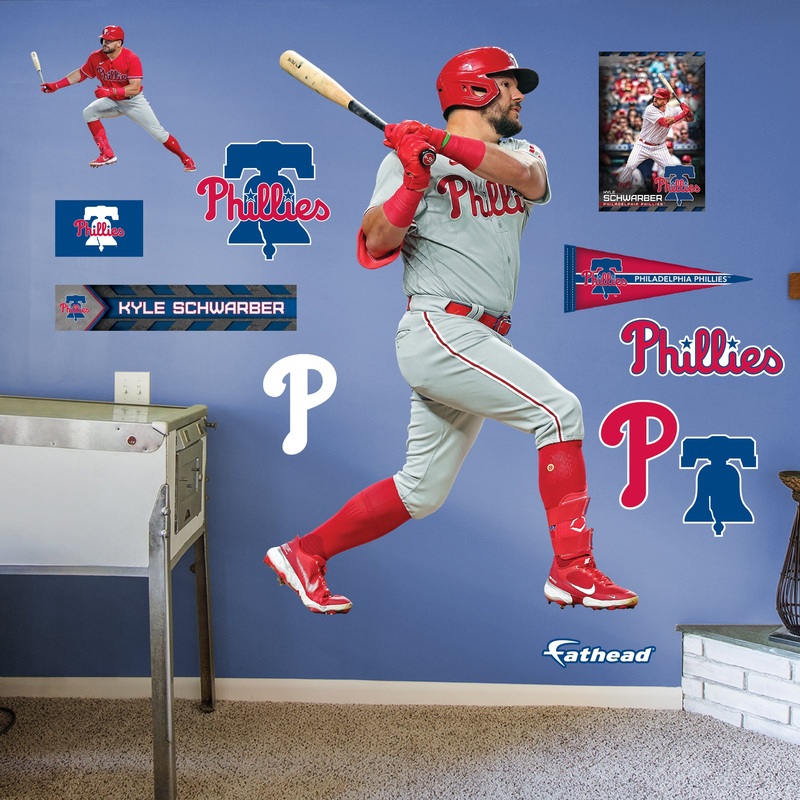 Kyle Schwarber – RealBig Collection – Official MLB – Philadelphia Phillies – Reusable Vinyl Wall Decals #1