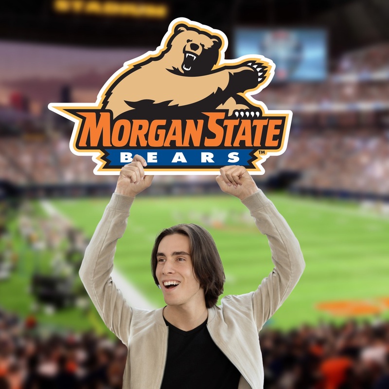 Morgan State Bears Logo – Big Head – Official NCAA – Foam Core Cutout