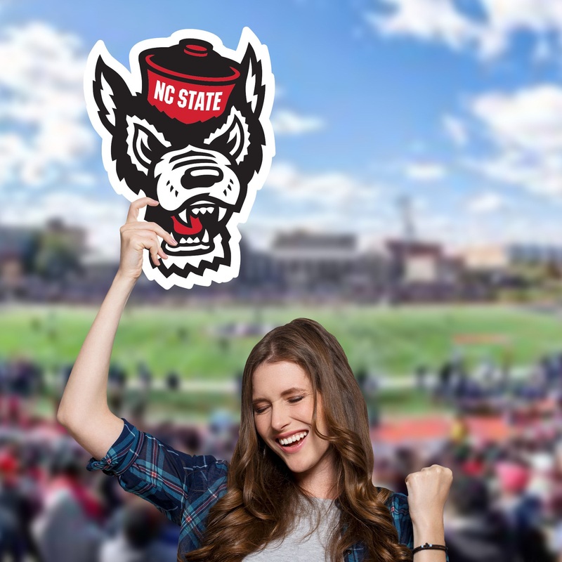 North Carolina State Wolfpack Logo – Big Head – Official NCAA – Foam Core Cutout
