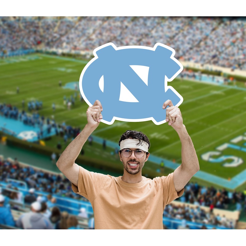 North Carolina Tar Heels Logo – Big Head – Official NCAA – Foam Core Cutout