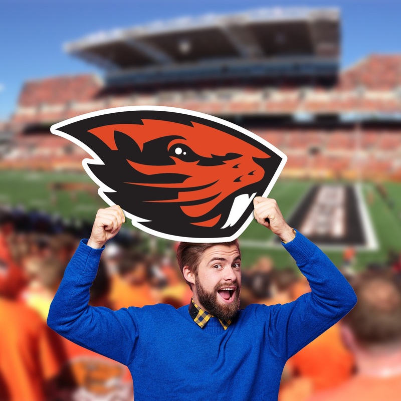 Oregon State Beavers Logo – Big Head – Official NCAA – Foam Core Cutout