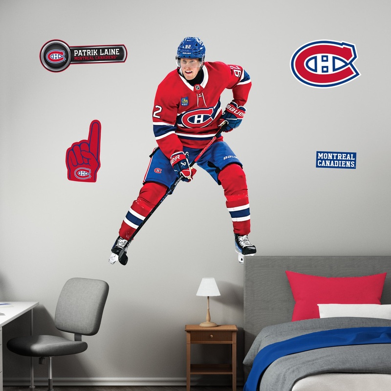 Patrik Laine – Realbig Collection – Official NHL – Montreal Canadiens – Reusable Vinyl Wall Decals