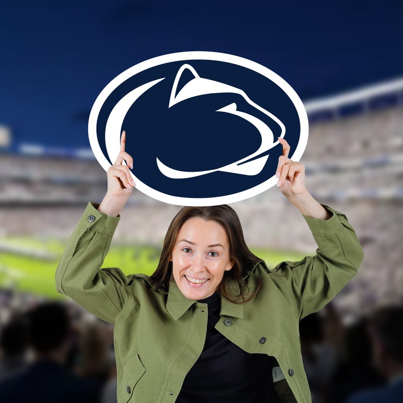 Penn State Nittany Lions Logo – Big Head – Official NCAA – Foam Core Cutout