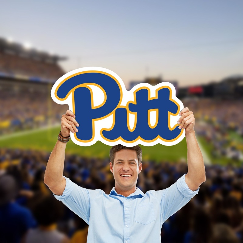 Pittsburgh Panthers Logo – Big Head – Official NCAA – Foam Core Cutout