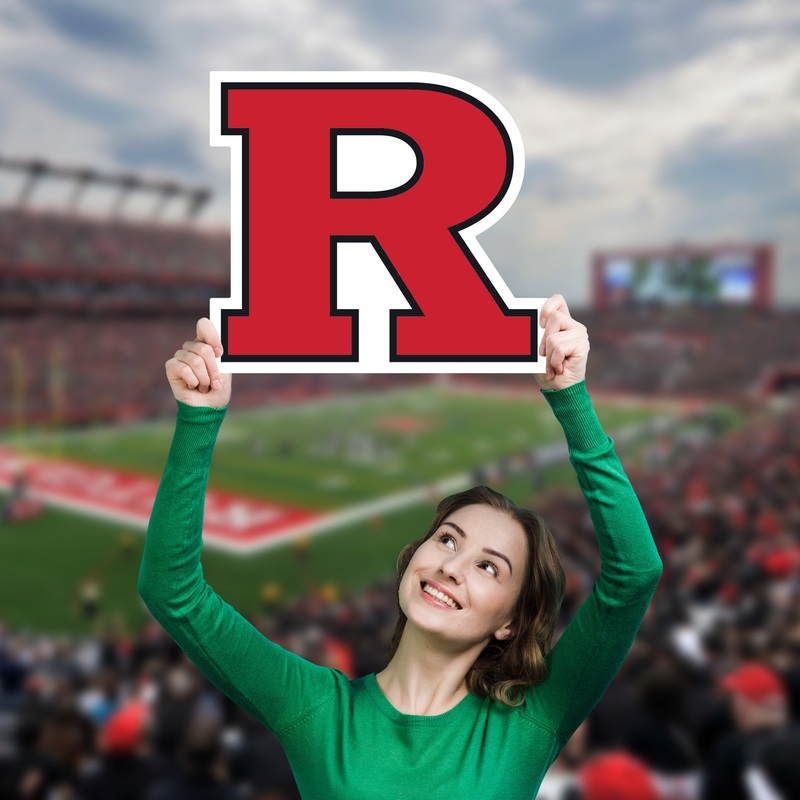 Rutgers Scarlet Knights Logo – Big Head – Official NCAA – Foam Core Cutout