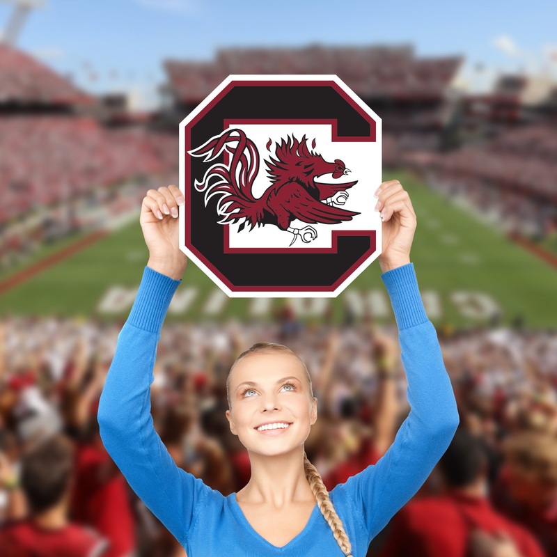 South Carolina Gamecocks Logo – Big Head – Official NCAA – Foam Core Cutout