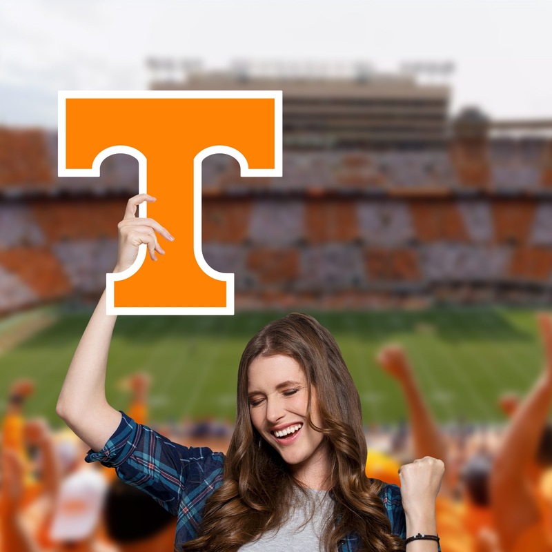 Tennessee Volunteers Logo – Big Head – Official NCAA – Foam Core Cutout