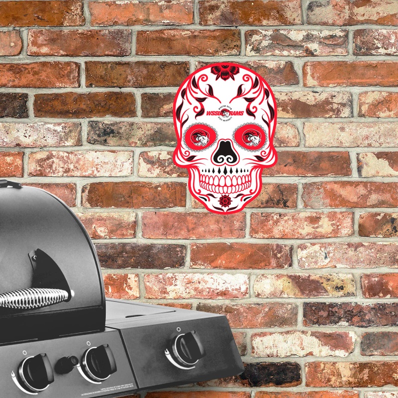 Winston-Salem State Rams – Skull – Outdoor Wall Decals – Official NCAA – Scratch Resistant Alumigraphics Smooth