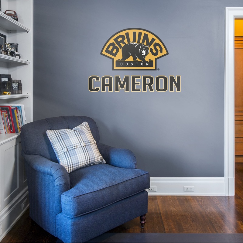 Boston Bruins – Alternate Logo – With Personalized Name – Official NHL – Vinyl Transfer Decal