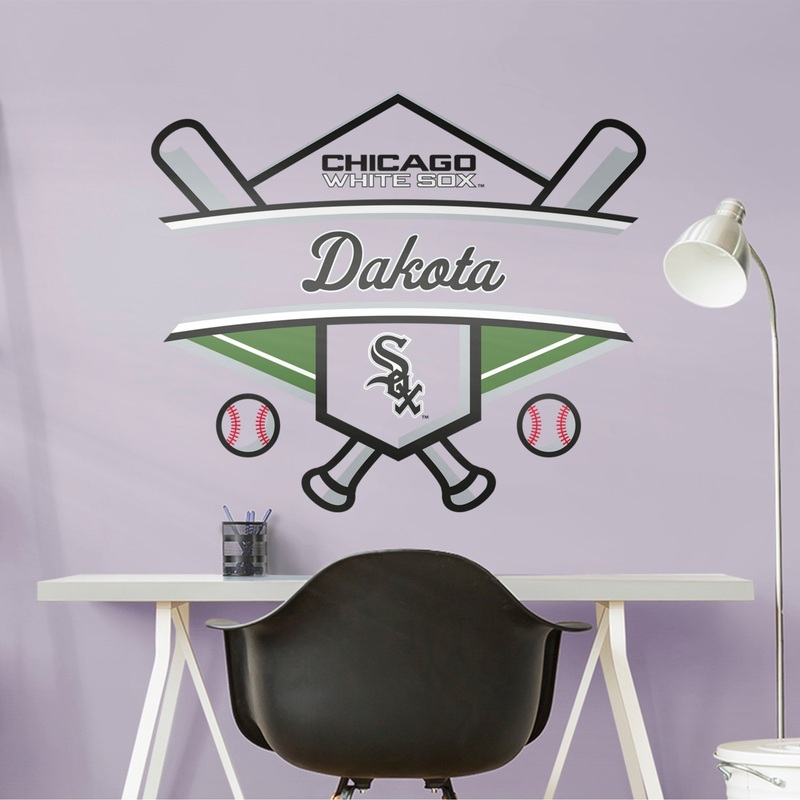 Chicago White Sox – Logo – With Personalized Name – Official MLB – Vinyl Transfer Decal