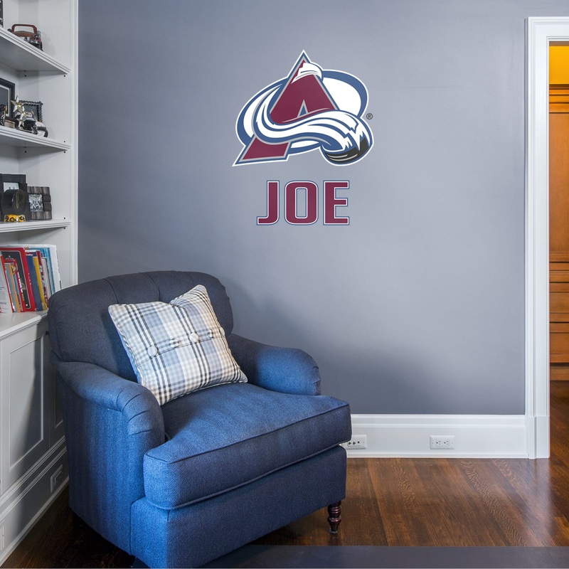 Colorado Avalanche – Stacked Logo – With Personalized Name – Official NHL – Vinyl Transfer Decal
