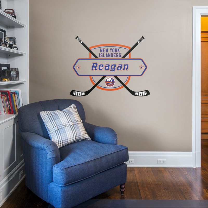 New York Islanders – Logo – With Personalized Name – Official NHL – Vinyl Transfer Decal