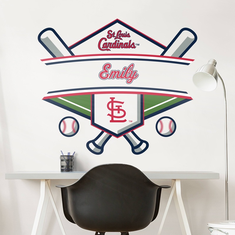 St. Louis Cardinals – Badge – With Personalized Name – Official MLB – Vinyl Transfer Decal