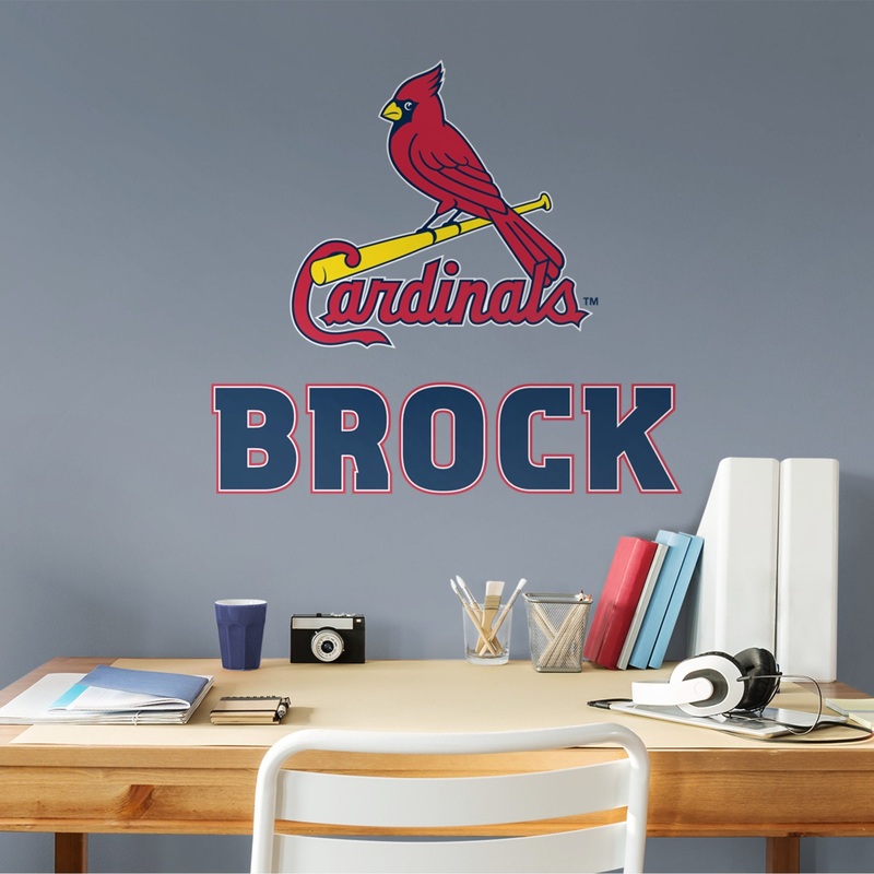 St. Louis Cardinals – Stacked Logo – With Personalized Name – Official MLB – Vinyl Transfer Decal