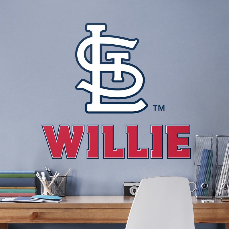 St. Louis Cardinals – STL Logo – With Personalized Name – Official MLB – Vinyl Transfer Decal #1