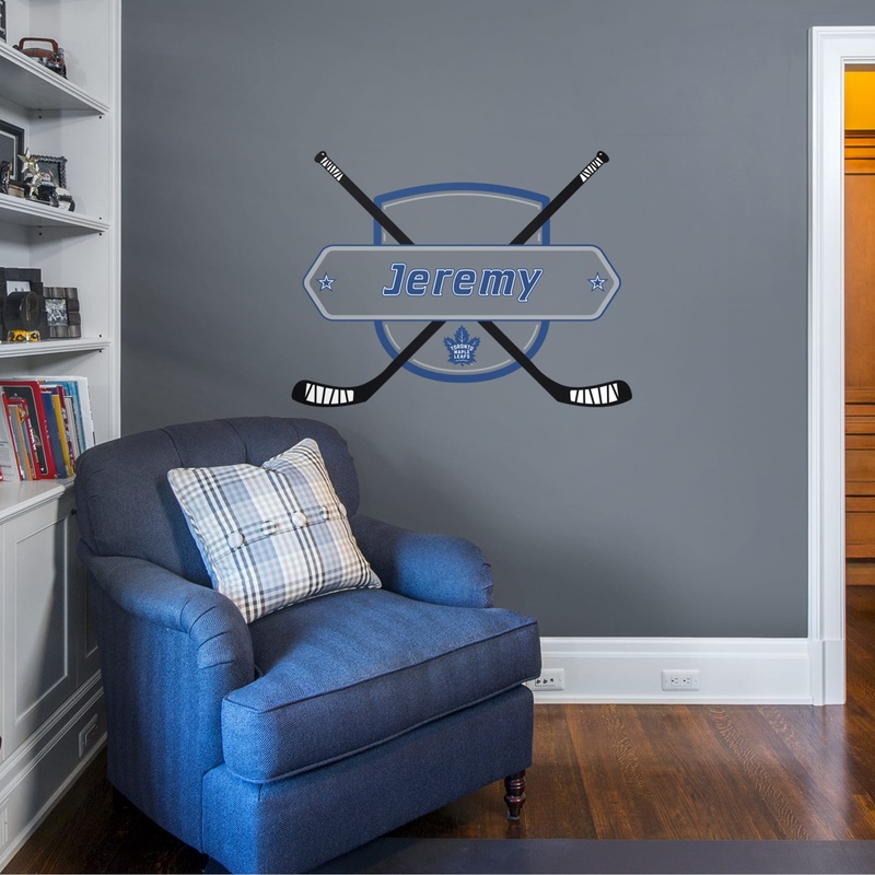 Toronto Maple Leafs – Badge – With Personalized Name – Official NHL – Vinyl Transfer Decal #1