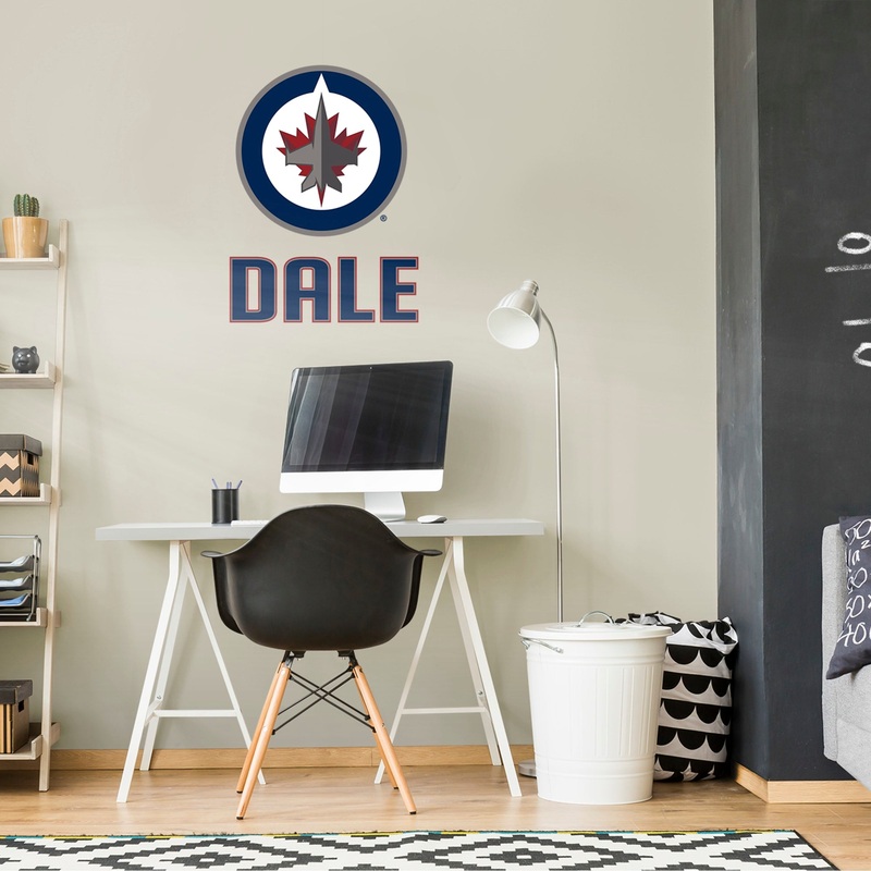 Winnipeg Jets – Stacked Logo – With Personalized Name – Official NHL – Vinyl Transfer Decal