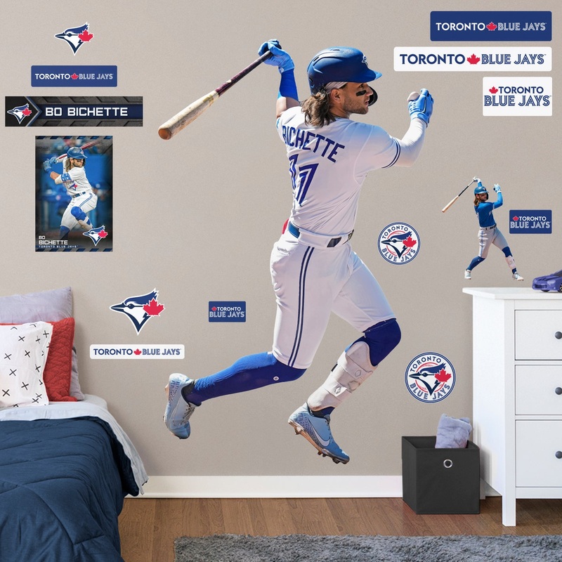 Bo Bichette – RealBig Collection – Official MLB – Toronto Blue Jays – Reusable Vinyl Wall Decals