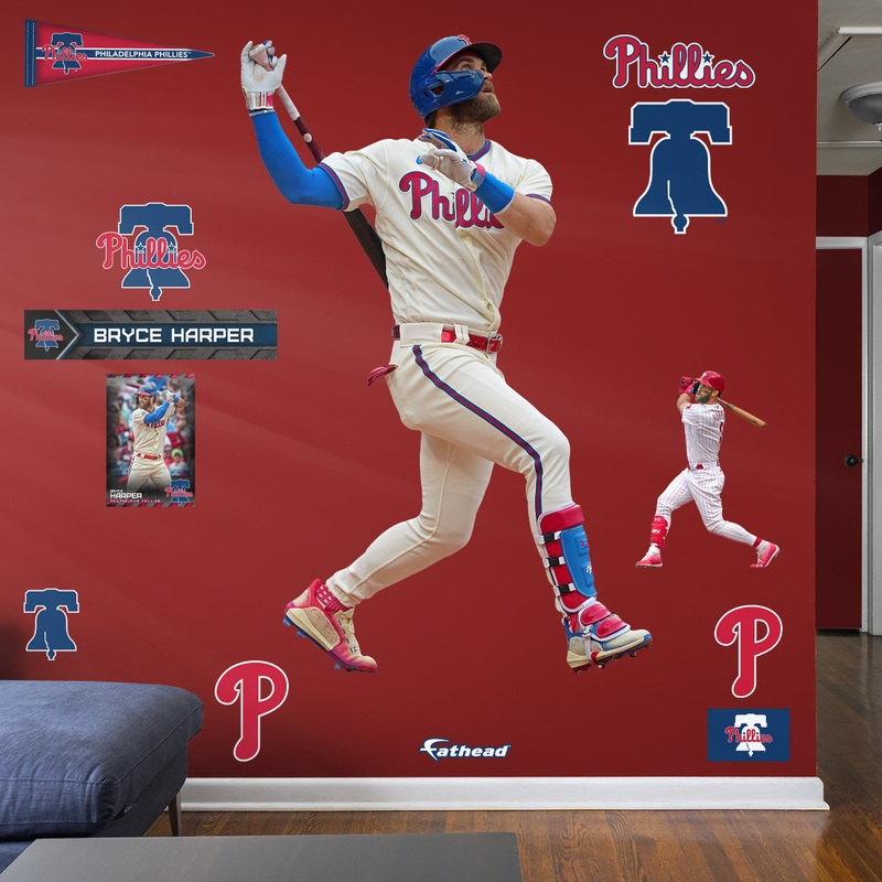 Bryce Harper – RealBig Collection – Official MLB – Philadelphia Phillies – Reusable Vinyl Wall Decals #3