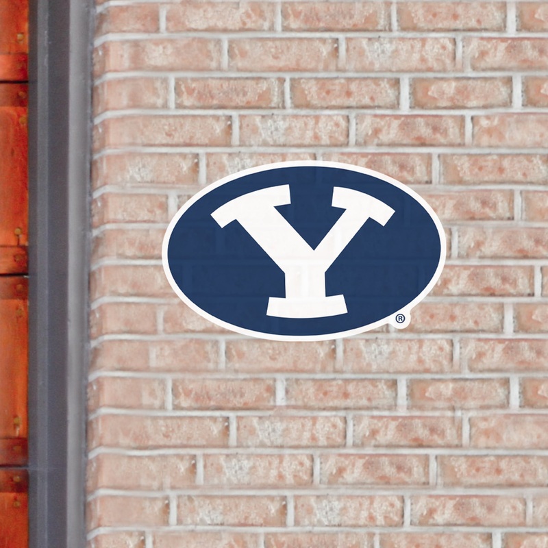 BYU Cougars – Logo – Outdoor Wall Decals – Official NCAA – Scratch Resistant Alumigraphics Grip
