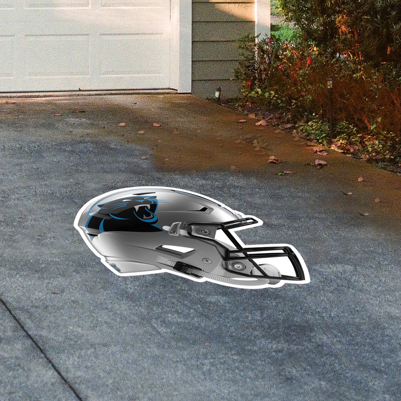 Carolina Panthers – Helmet – Outdoor Floor Decal – Official NFL – Scratch Resistant Alumigraphics Grip