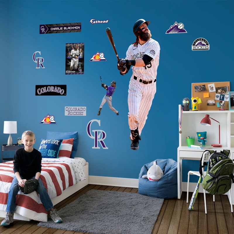 Charlie Blackmon – RealBig Collection – Official MLB – Colorado Rockies – Reusable Vinyl Wall Decals #3