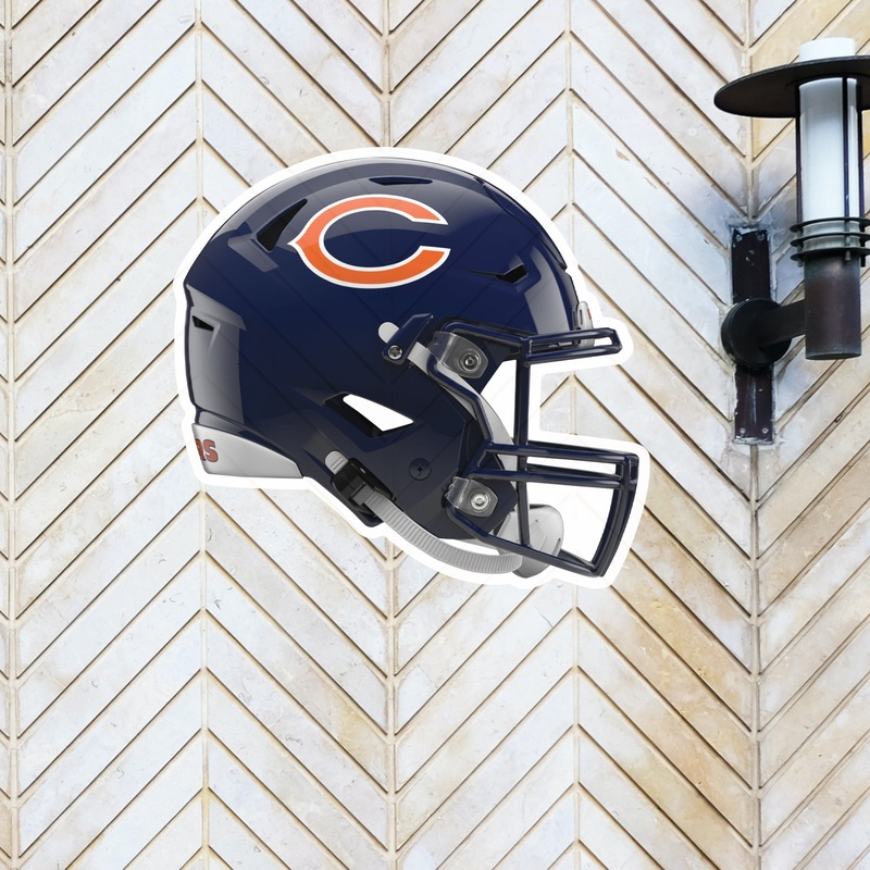 Chicago Bears – Helmet – Outdoor Wall Decals – Official NFL – Scratch Resistant Alumigraphics Smooth