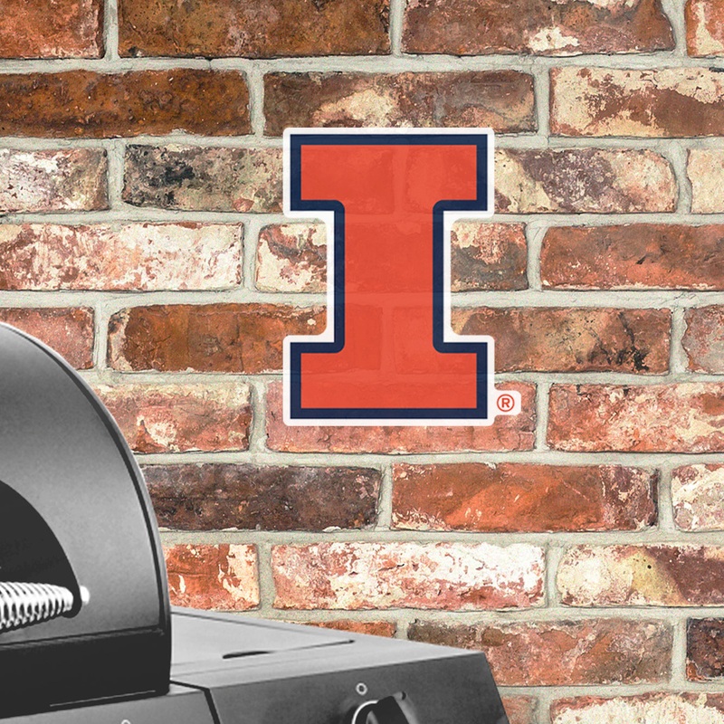 Illinois Fighting Illini – Logo – Outdoor Wall Decals – Official NCAA – Scratch Resistant Alumigraphics Smooth