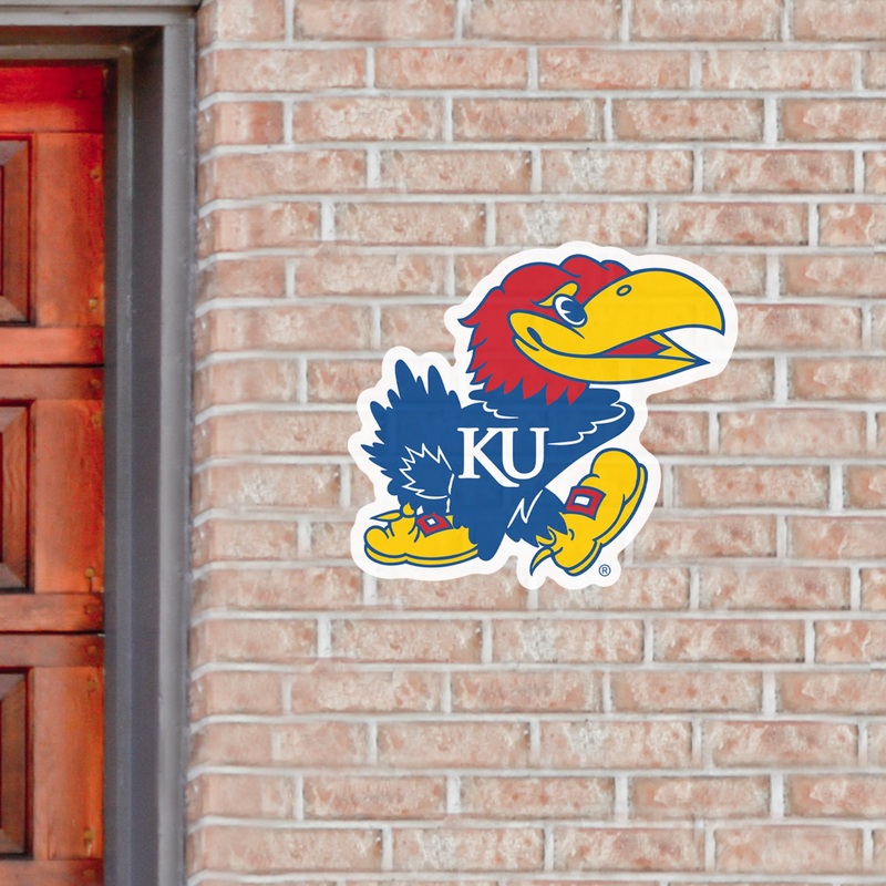 Kansas Jayhawks – Logo – Outdoor Wall Decals – Official NCAA – Scratch Resistant Alumigraphics Smooth