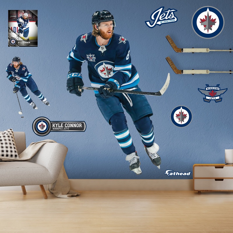 Kyle Connor – RealBig Collection – Official NHL – Winnipeg Jets – Reusable Vinyl Wall Decals