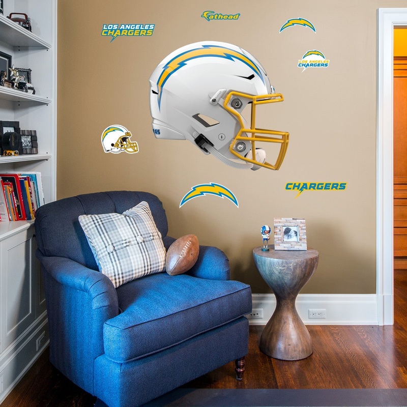 Los Angeles Chargers – RealBig Helmet Collection – Official NFL – Reusable Vinyl Wall Decals #2