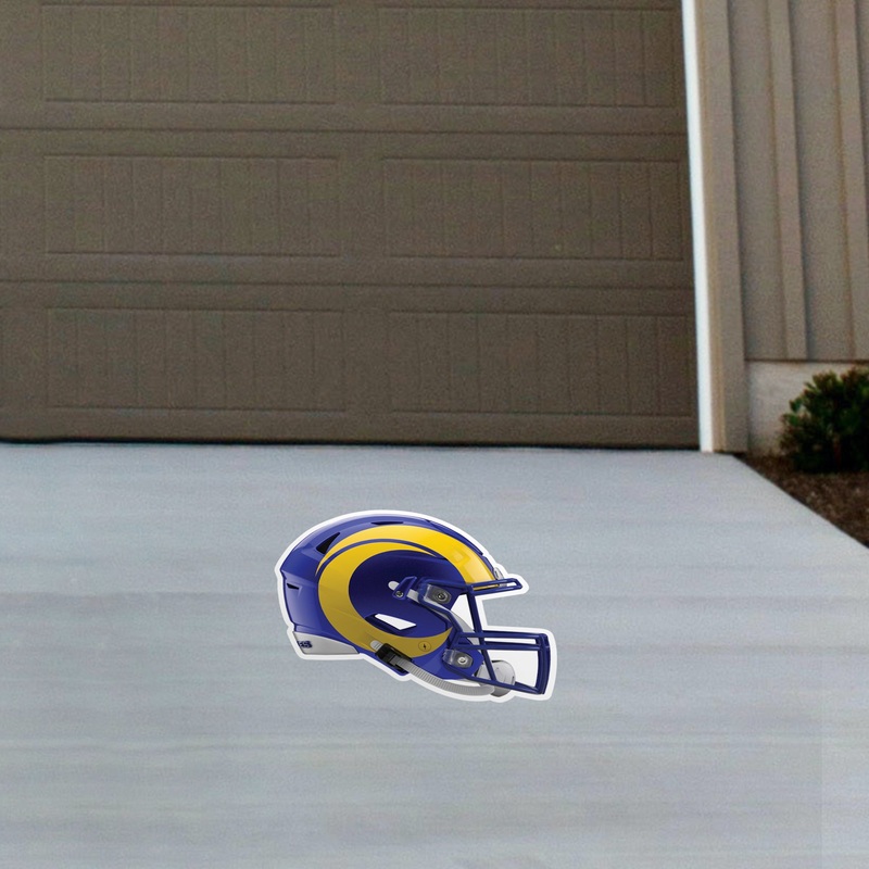 Los Angeles Rams – Helmet – Outdoor Floor Decal – Official NFL – Scratch Resistant Alumigraphics Grip
