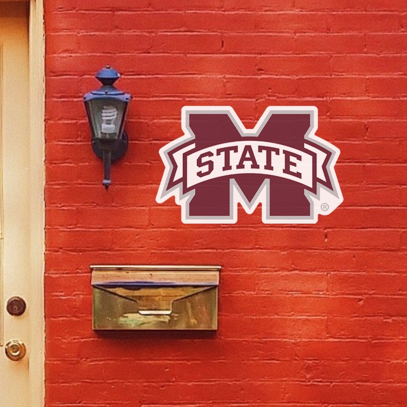 Mississippi State Bulldogs – Logo – Outdoor Wall Decals – Official NCAA – Scratch Resistant Alumigraphics Smooth