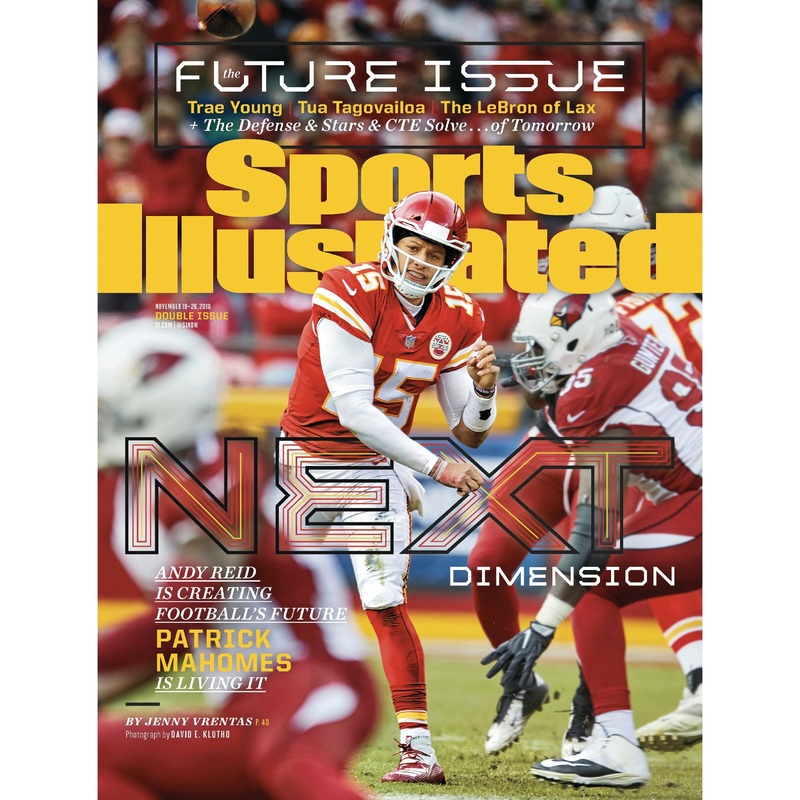 Patrick Mahomes II – Future Issue November 2018 Sports Illustrated Cover – Peel & Stick Poster – Official NFL – Kansas City Chiefs – Reusable Vinyl Wall Decal
