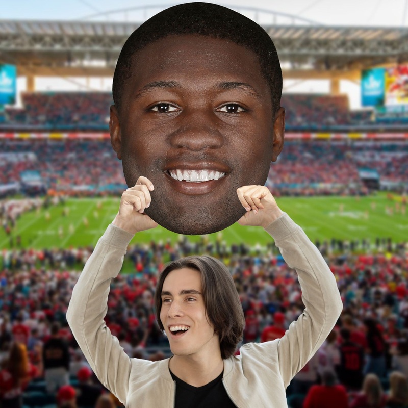 Roquan Smith – Big Head – Official NFLPA – Baltimore Ravens – Foam Core Cutout