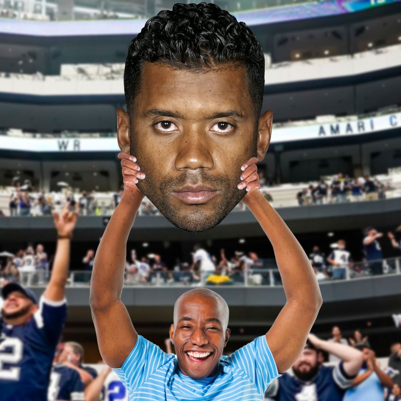 Russell Wilson – Big Head – Official NFLPA – New York Giants – Foam Core Cutout