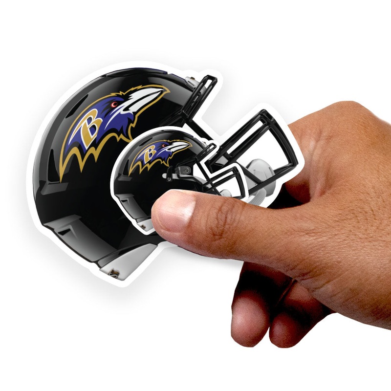 Baltimore Ravens – 5 Helmet Minis (Mixed Sizes) – Official NFL – Reusable Vinyl Decals