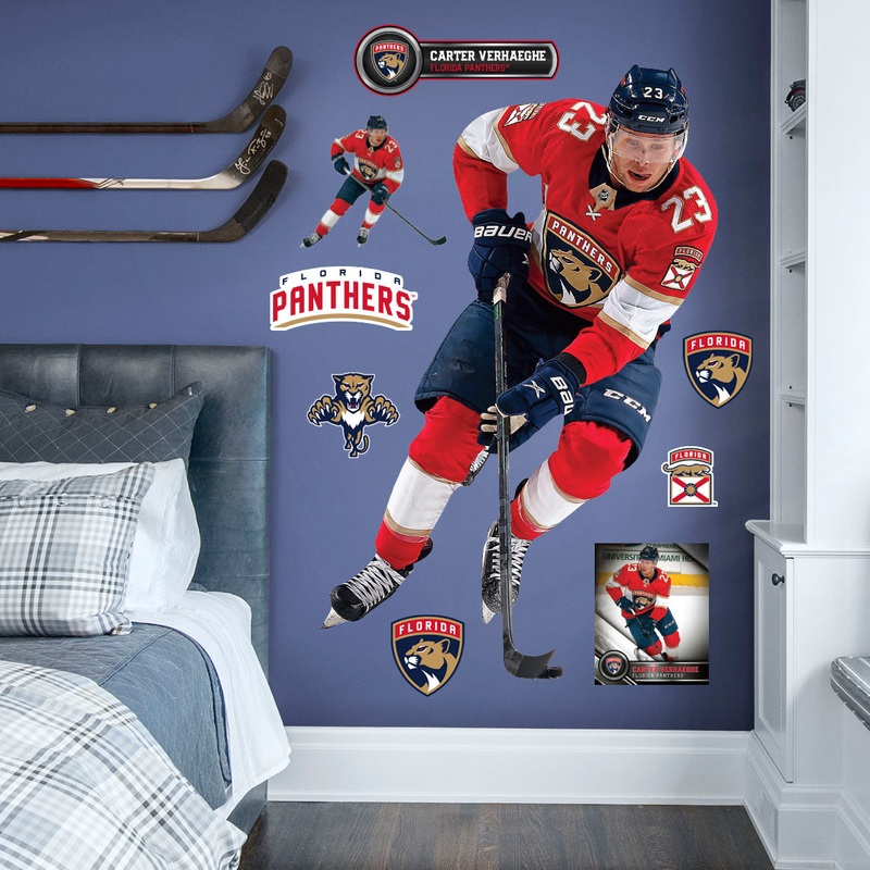 Carter Verhaeghe – RealBig Collection – Official NHL – Florida Panthers – Reusable Vinyl Wall Decals