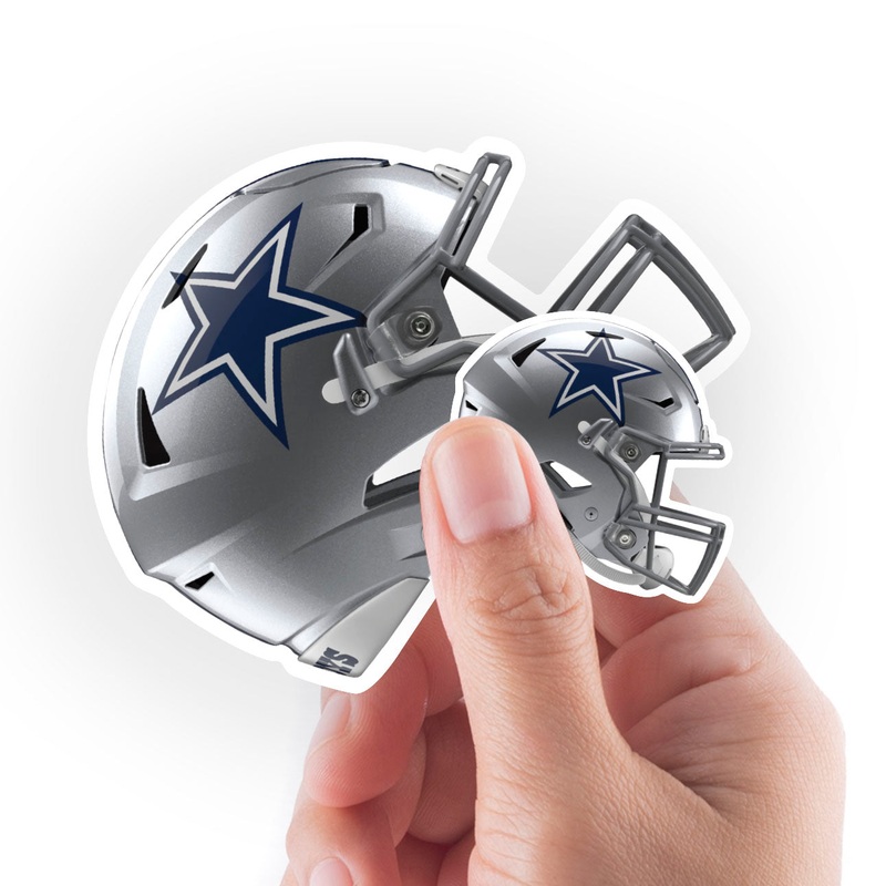 Dallas Cowboys – 5 Helmet Minis (Mixed Sizes) – Official NFL – Reusable Vinyl Decals