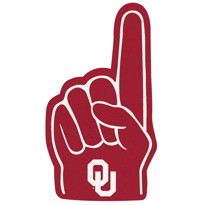 Foam Finger – Big Head – Official NCAA – Oklahoma Sooners – Foam Core Cutout