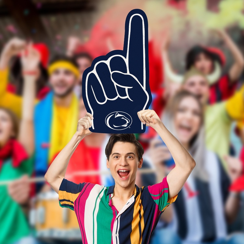 Foam Finger – Big Head – Official NCAA – Penn State Nittany Lions – Foam Core Cutout