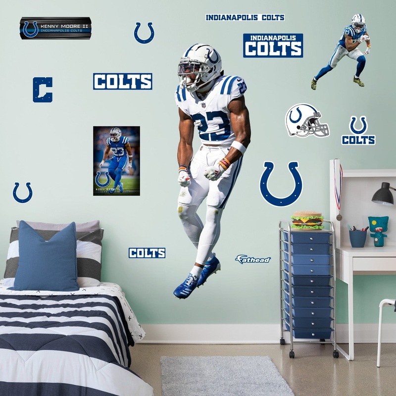 Kenny Moore II – RealBig Collection – Official NFL – Indianapolis Colts – Reusable Vinyl Wall Decals