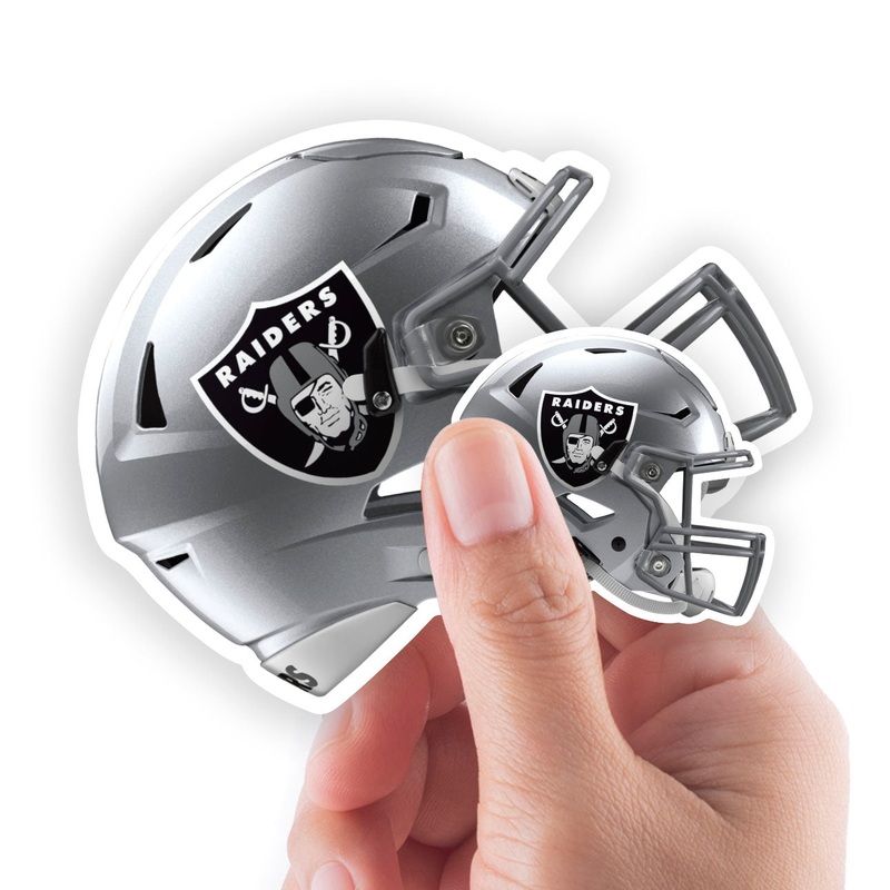 Las Vegas Raiders – 5 Helmet Minis (Mixed Sizes) – Official NFL – Reusable Vinyl Decals