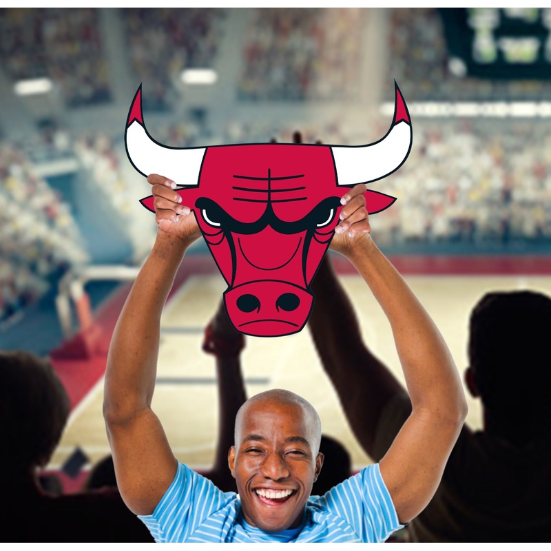 Logo – Big Head – Official NBA – Chicago Bulls – Foam Core Cutout